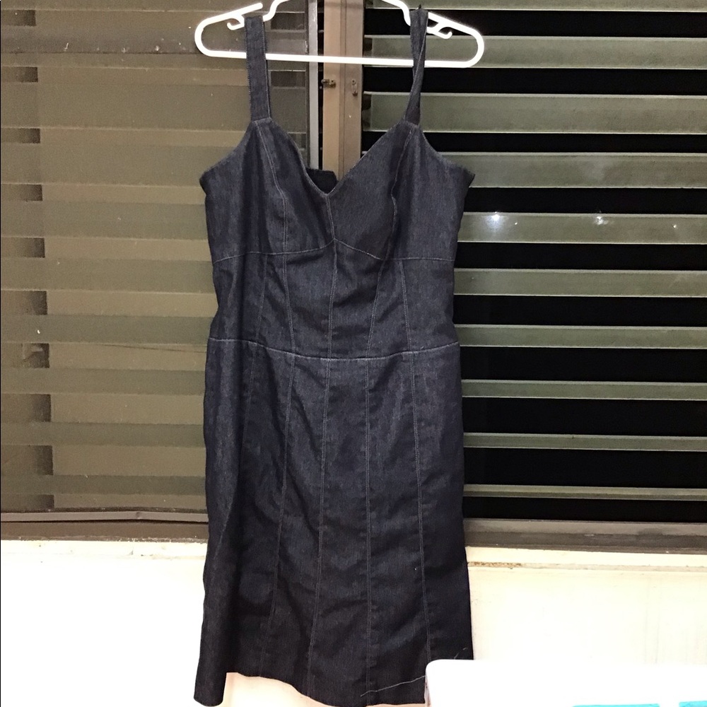 Dark blue jean dress